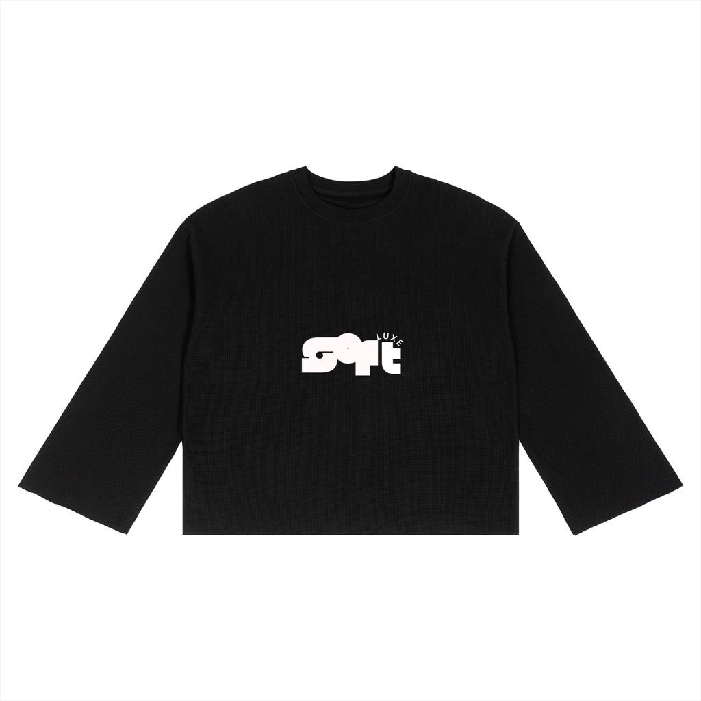 Unisex Waffle Raw Edge T-Shirt