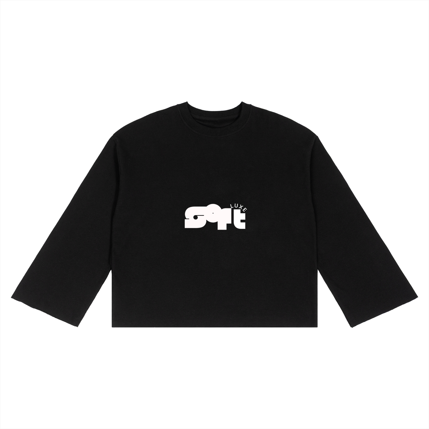 Unisex Waffle Raw Edge T-Shirt